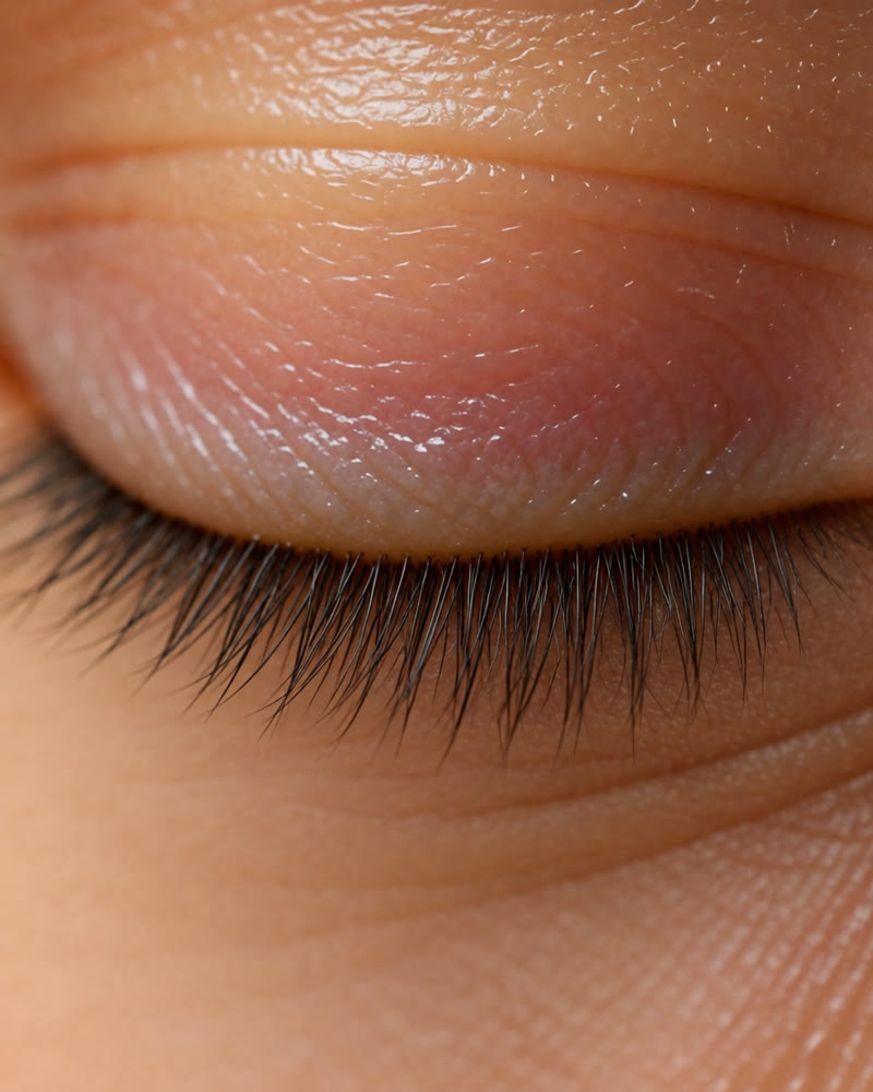 Lashes before